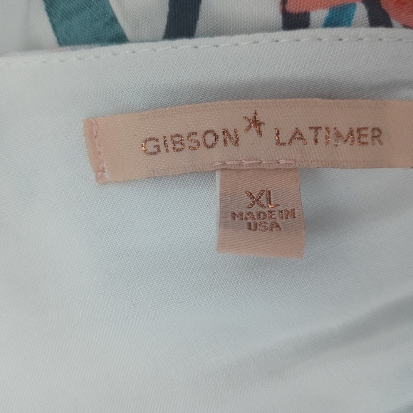 Gibson Latimer palm print maxi dress size xl - Picture 6 of 9